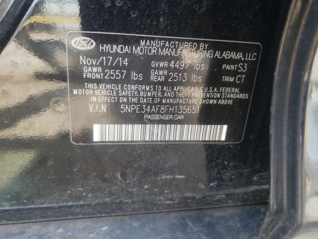 Photo 9 VIN: 5NPE34AF8FH135651 - HYUNDAI SONATA SPO 