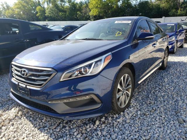 Photo 1 VIN: 5NPE34AF8FH141921 - HYUNDAI SONATA SPO 