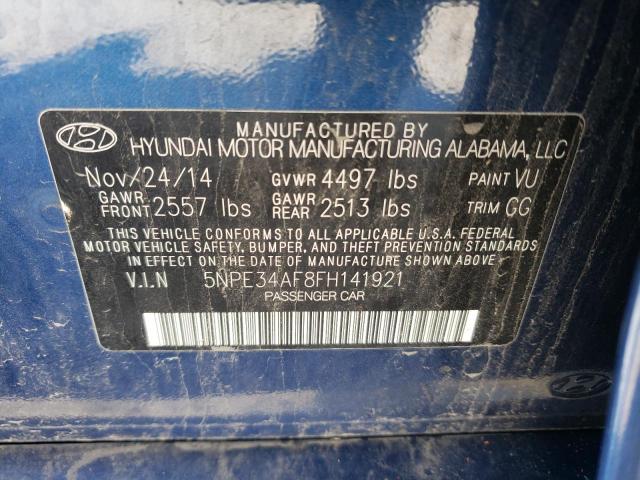 Photo 9 VIN: 5NPE34AF8FH141921 - HYUNDAI SONATA SPO 