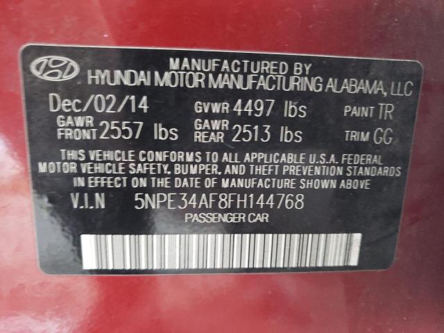 Photo 9 VIN: 5NPE34AF8FH144768 - HYUNDAI SONATA SPO 