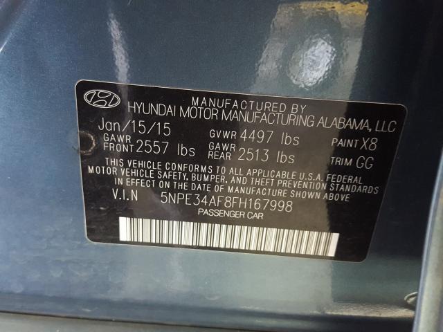 Photo 9 VIN: 5NPE34AF8FH167998 - HYUNDAI SONATA SPO 