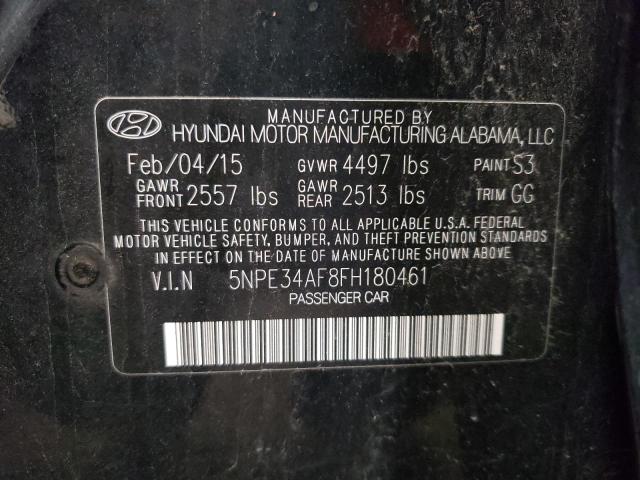 Photo 12 VIN: 5NPE34AF8FH180461 - HYUNDAI SONATA 