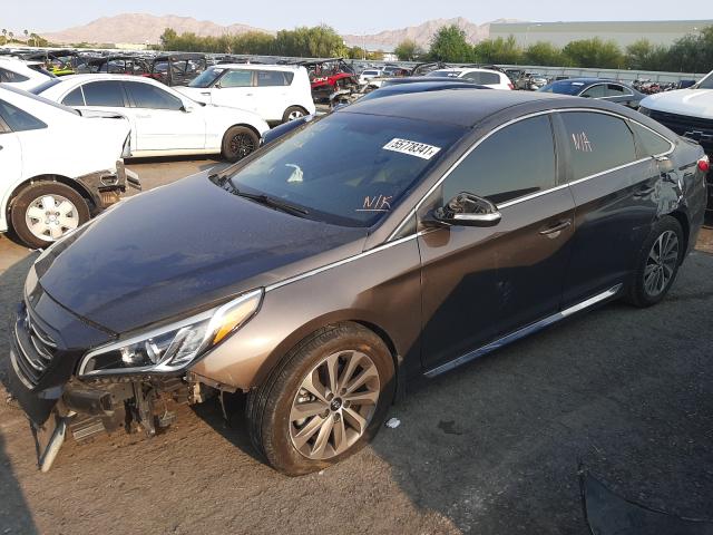 Photo 1 VIN: 5NPE34AF8FH181223 - HYUNDAI SONATA SPO 