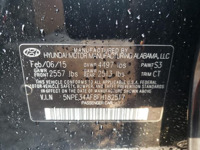 Photo 9 VIN: 5NPE34AF8FH182517 - HYUNDAI SONATA SPO 