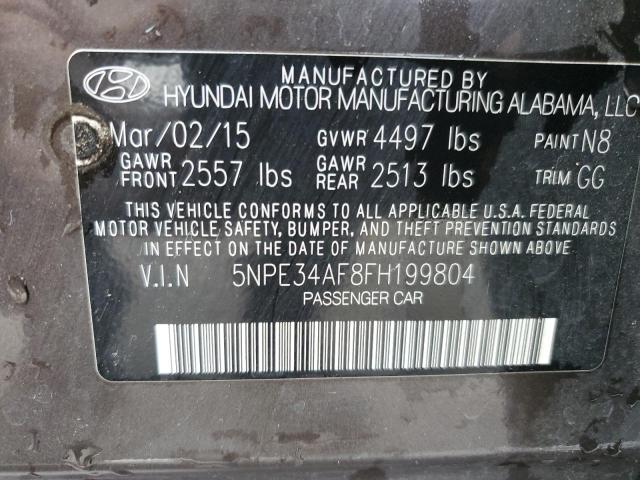 Photo 11 VIN: 5NPE34AF8FH199804 - HYUNDAI SONATA 