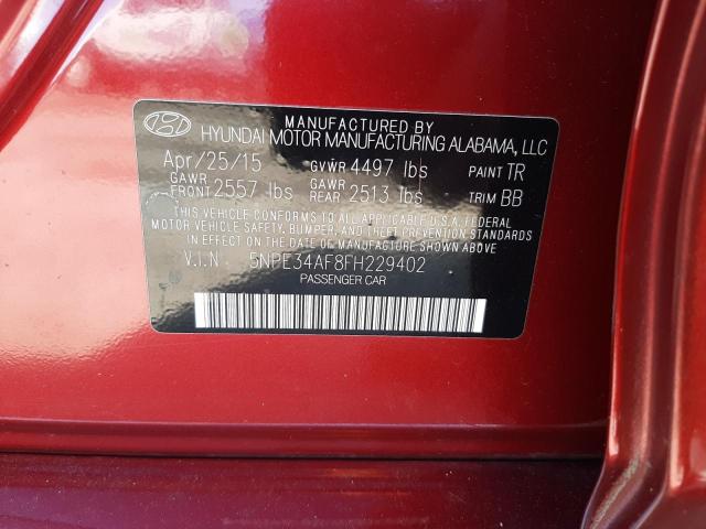 Photo 11 VIN: 5NPE34AF8FH229402 - HYUNDAI SONATA SPO 