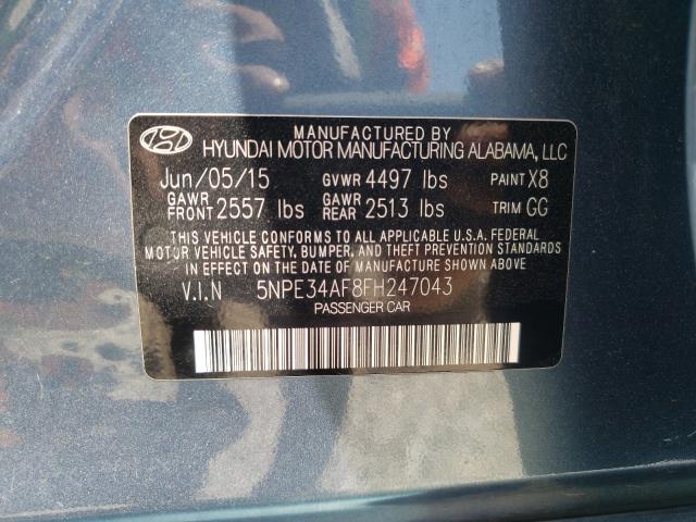 Photo 9 VIN: 5NPE34AF8FH247043 - HYUNDAI SONATA SPO 