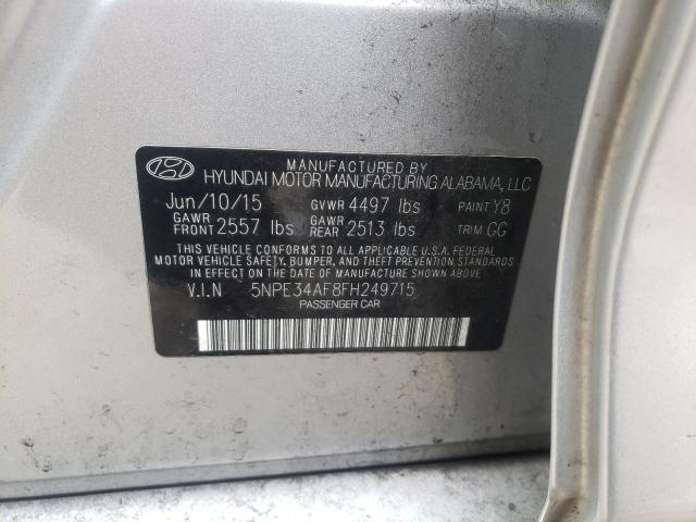 Photo 9 VIN: 5NPE34AF8FH249715 - HYUNDAI SONATA SPO 