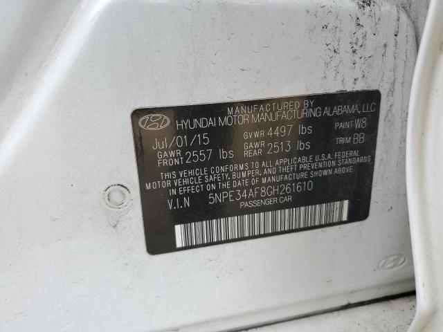 Photo 11 VIN: 5NPE34AF8GH261610 - HYUNDAI SONATA 