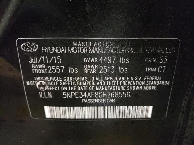 Photo 9 VIN: 5NPE34AF8GH268556 - HYUNDAI SONATA 