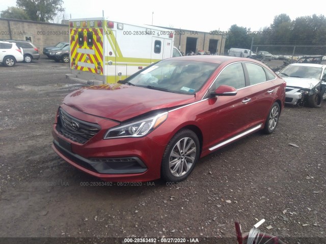 Photo 1 VIN: 5NPE34AF8GH281792 - HYUNDAI SONATA 