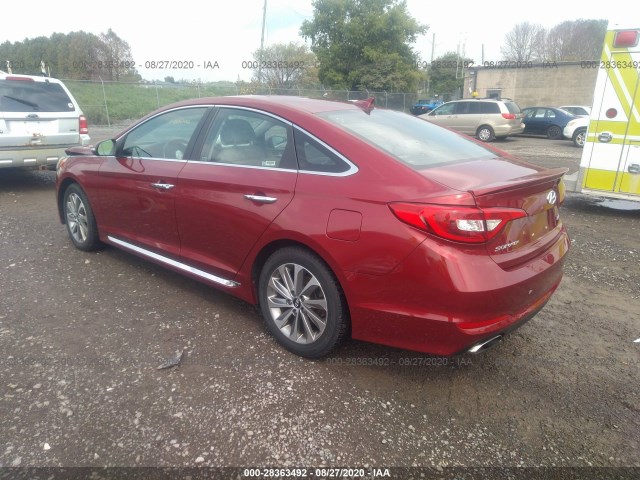 Photo 2 VIN: 5NPE34AF8GH281792 - HYUNDAI SONATA 