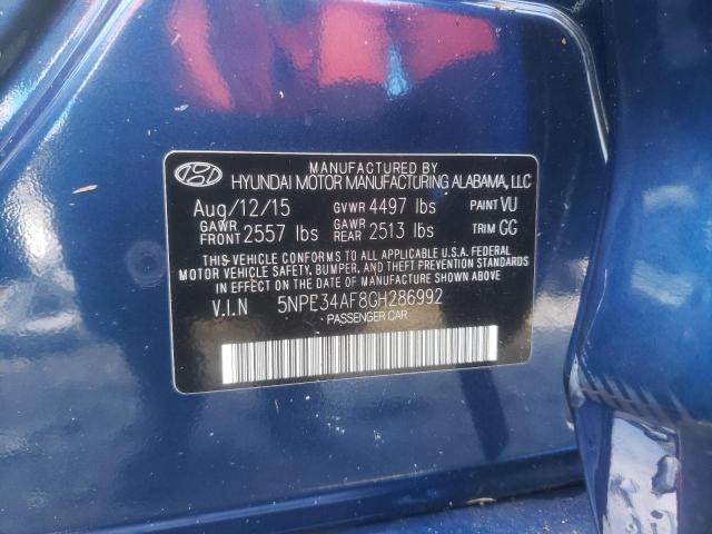 Photo 12 VIN: 5NPE34AF8GH286992 - HYUNDAI SONATA 