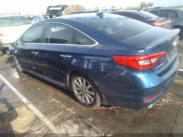 Photo 2 VIN: 5NPE34AF8GH302396 - HYUNDAI SONATA 