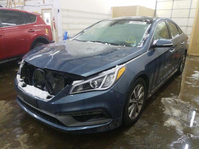 Photo 1 VIN: 5NPE34AF8GH305346 - HYUNDAI SONATA SPO 