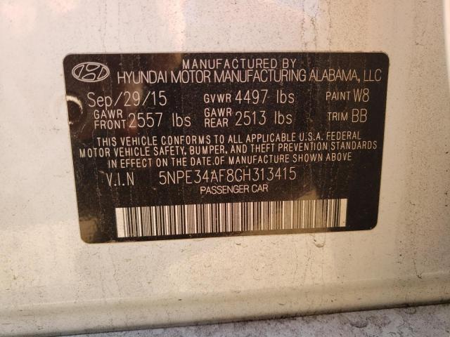 Photo 9 VIN: 5NPE34AF8GH313415 - HYUNDAI SONATA SPO 