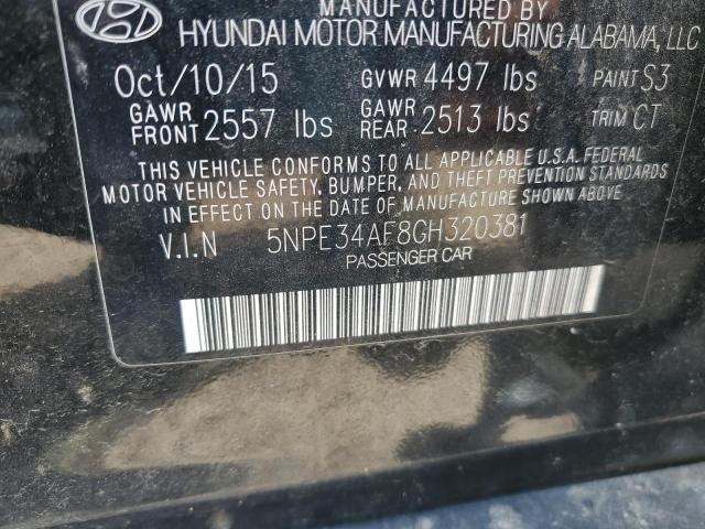 Photo 11 VIN: 5NPE34AF8GH320381 - HYUNDAI SONATA SPO 