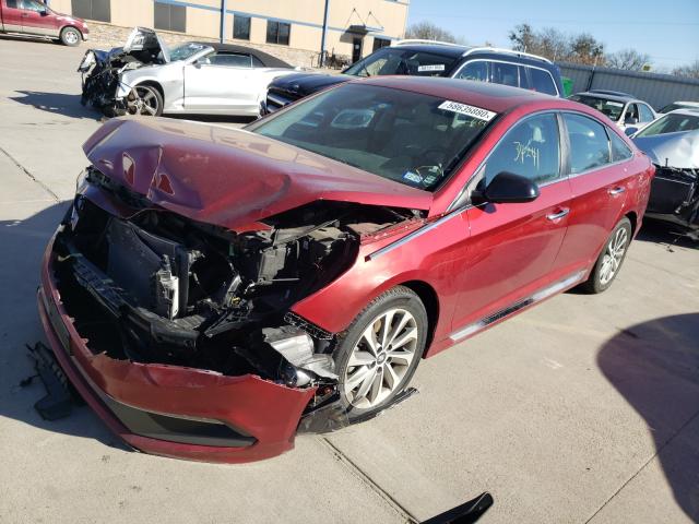 Photo 1 VIN: 5NPE34AF8GH321109 - HYUNDAI SONATA SPO 