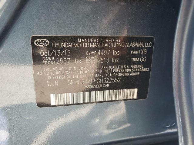 Photo 11 VIN: 5NPE34AF8GH322552 - HYUNDAI SONATA SPO 