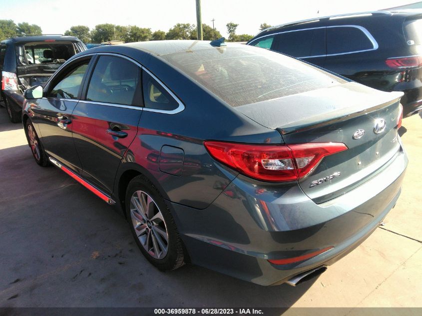 Photo 2 VIN: 5NPE34AF8GH333342 - HYUNDAI SONATA 