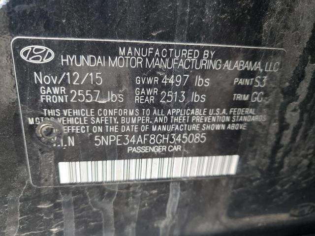 Photo 11 VIN: 5NPE34AF8GH345085 - HYUNDAI SONATA SPO 