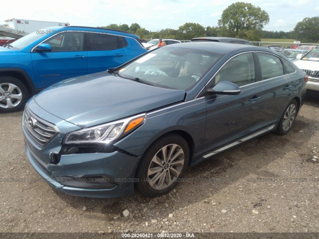 Photo 1 VIN: 5NPE34AF8GH367104 - HYUNDAI SONATA 