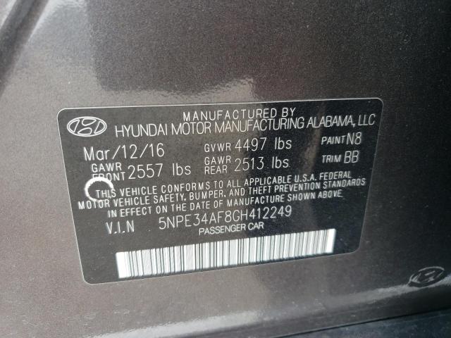 Photo 11 VIN: 5NPE34AF8GH412249 - HYUNDAI SONATA 