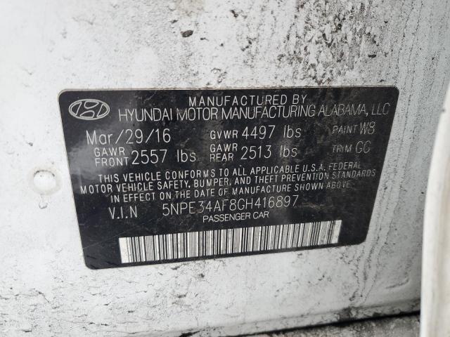 Photo 11 VIN: 5NPE34AF8GH416897 - HYUNDAI SONATA 