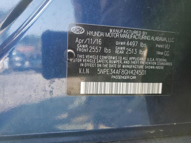 Photo 12 VIN: 5NPE34AF8GH424501 - HYUNDAI SONATA SPO 