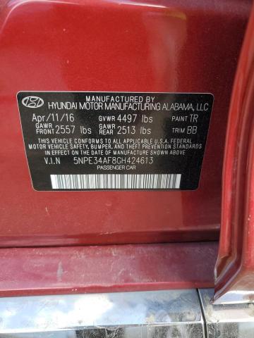 Photo 11 VIN: 5NPE34AF8GH424613 - HYUNDAI SONATA SPO 