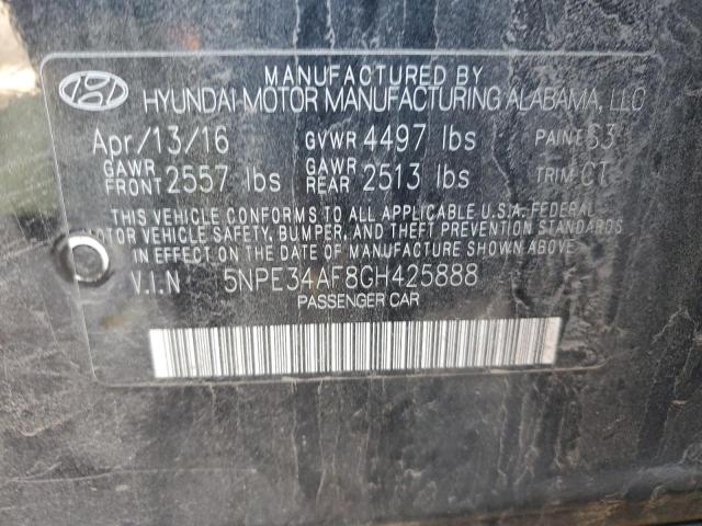 Photo 11 VIN: 5NPE34AF8GH425888 - HYUNDAI SONATA 