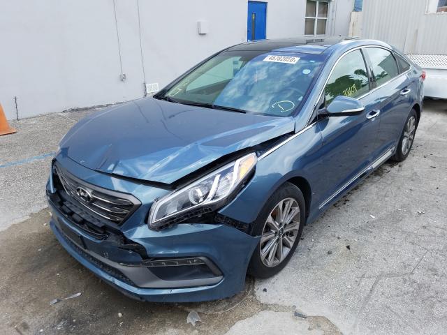 Photo 1 VIN: 5NPE34AF8GH426572 - HYUNDAI SONATA SPO 