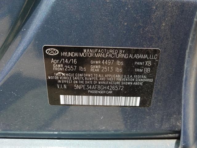 Photo 9 VIN: 5NPE34AF8GH426572 - HYUNDAI SONATA SPO 