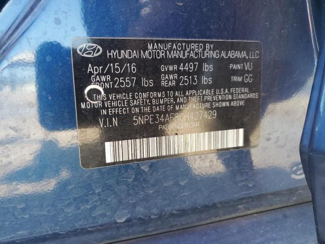 Photo 11 VIN: 5NPE34AF8GH427429 - HYUNDAI SONATA 