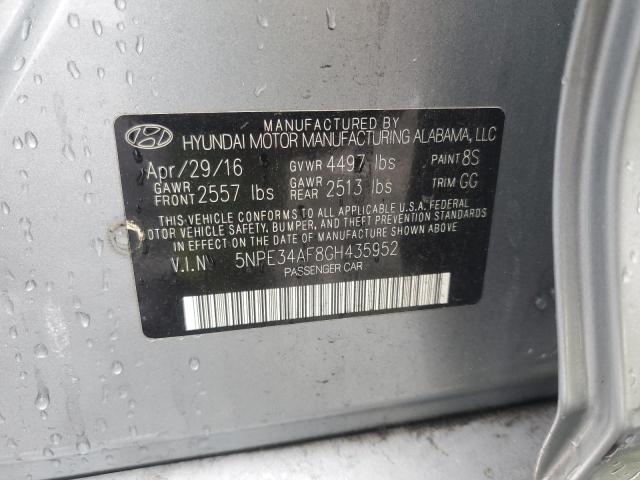 Photo 11 VIN: 5NPE34AF8GH435952 - HYUNDAI SONATA SPO 