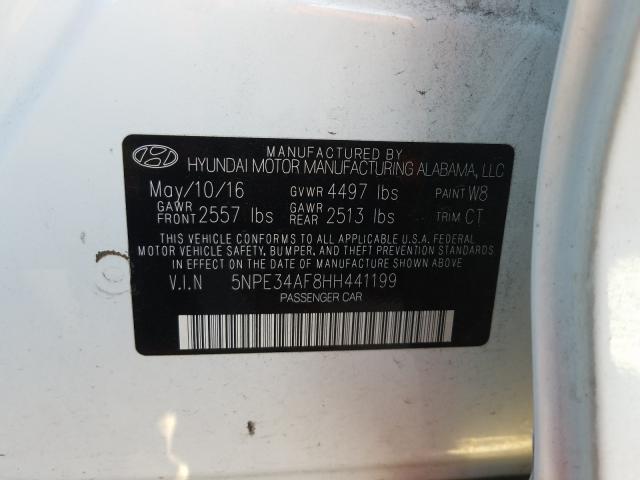 Photo 9 VIN: 5NPE34AF8HH441199 - HYUNDAI SONATA SPO 