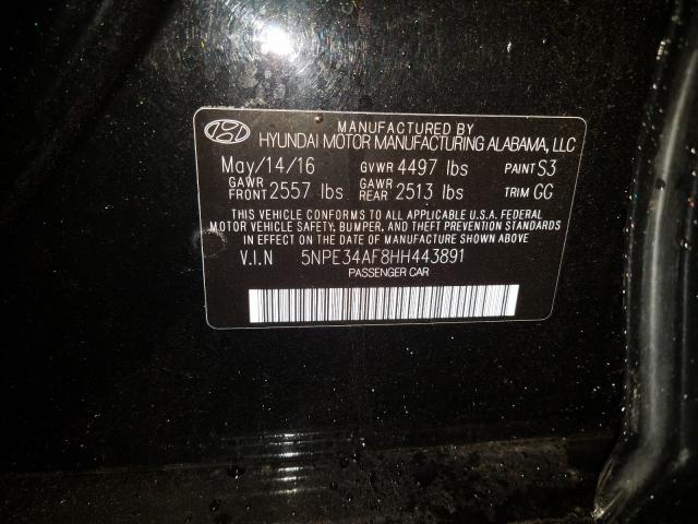 Photo 9 VIN: 5NPE34AF8HH443891 - HYUNDAI SONATA SPO 