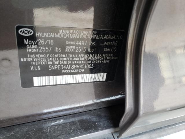 Photo 9 VIN: 5NPE34AF8HH451005 - HYUNDAI SONATA SPO 