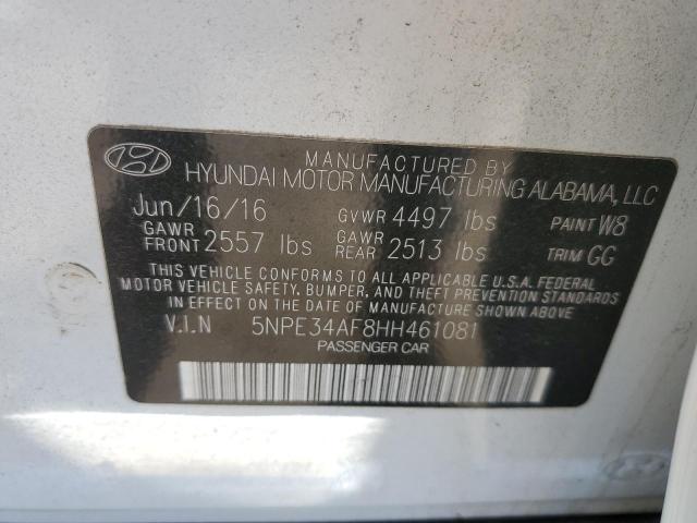 Photo 11 VIN: 5NPE34AF8HH461081 - HYUNDAI SONATA SPO 