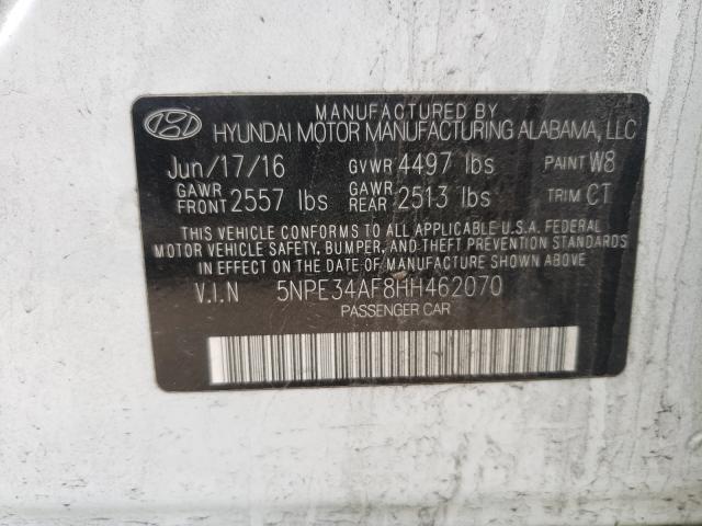 Photo 9 VIN: 5NPE34AF8HH462070 - HYUNDAI SONATA 