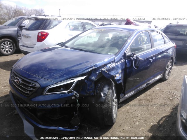 Photo 1 VIN: 5NPE34AF8HH462585 - HYUNDAI SONATA 