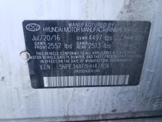 Photo 9 VIN: 5NPE34AF8HH474087 - HYUNDAI SONATA SPO 