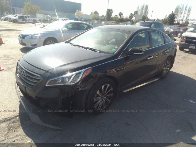 Photo 1 VIN: 5NPE34AF8HH496431 - HYUNDAI SONATA SPO 