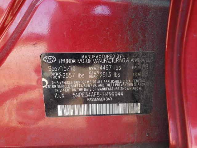 Photo 11 VIN: 5NPE34AF8HH499944 - HYUNDAI SONATA 