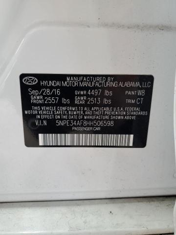 Photo 11 VIN: 5NPE34AF8HH506598 - HYUNDAI SONATA SPO 