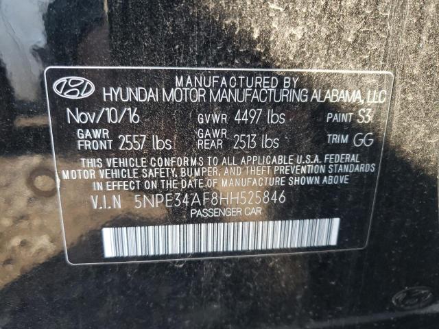 Photo 11 VIN: 5NPE34AF8HH525846 - HYUNDAI SONATA 