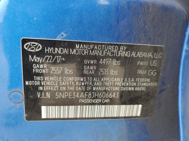 Photo 11 VIN: 5NPE34AF8JH606643 - HYUNDAI SONATA 