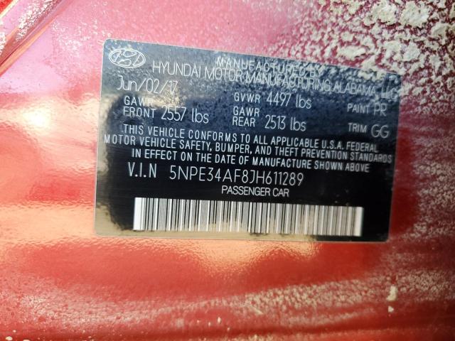 Photo 9 VIN: 5NPE34AF8JH611289 - HYUNDAI SONATA SPO 