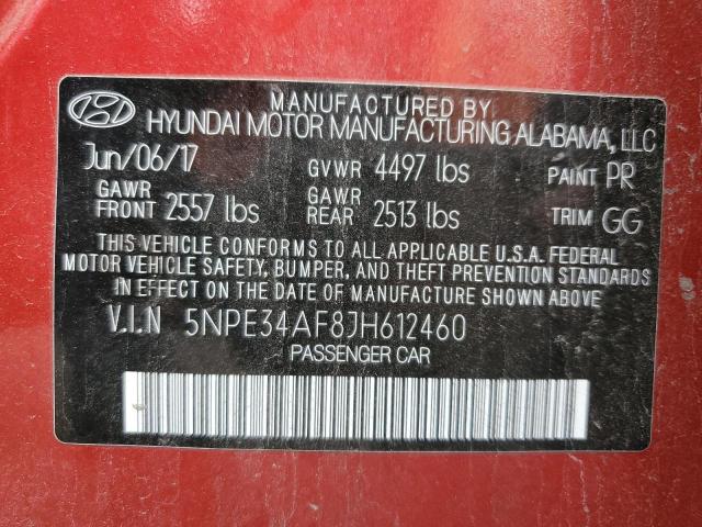 Photo 11 VIN: 5NPE34AF8JH612460 - HYUNDAI SONATA SPO 