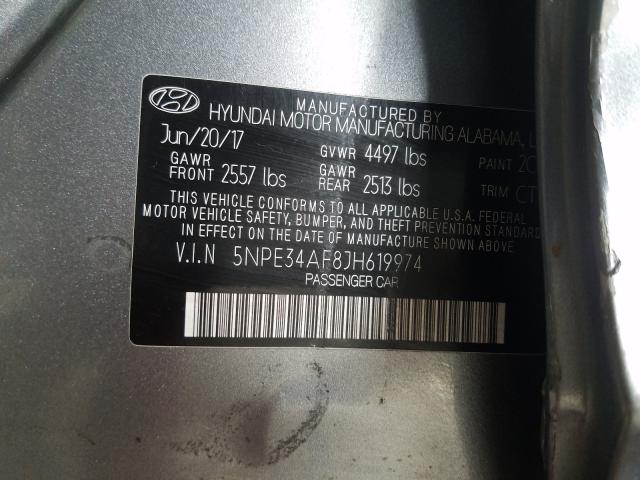 Photo 9 VIN: 5NPE34AF8JH619974 - HYUNDAI SONATA SPO 